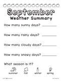 Calendar and Weather Journal SAMPLER
