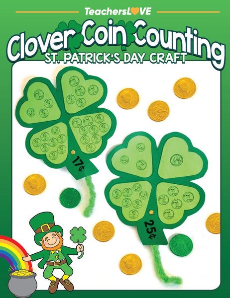 Clover Coin Counting: St. Patrick's Day Craft