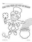 Clover Coin Counting: St. Patrick's Day Craft