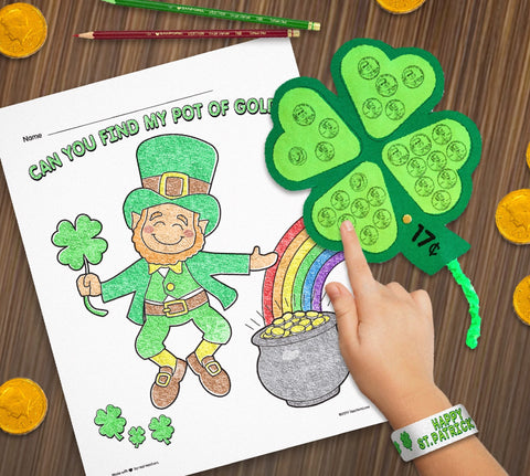 Foiled Again! Chocolate St. Patrick’s Day Coins - Gold Belgian Dark Chocolate